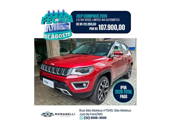 JEEP COMPASS 2.0 16V DIESEL LIMITED 4X4 AUTOMÁTICO JEEP COMPASS 2.0 16V DIESEL LIMITED 4X4 AUTOMÁTICO